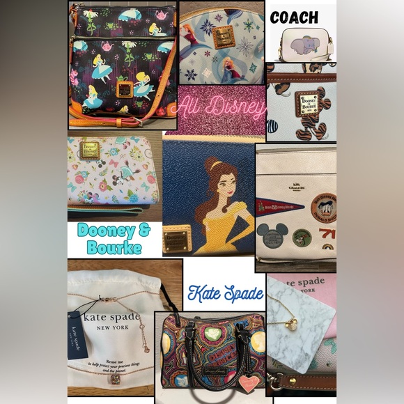 Rare Disney Parks Dooney & Bourke Beauty & The Beast Belle Wristlet Wallet Large - Picture 13 of 13